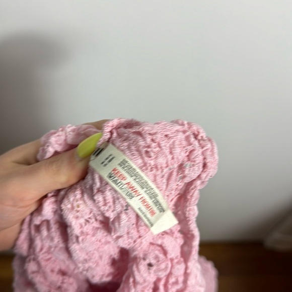 NWT Free People Day and Night Pink Lace Long Sleeve Bodysuit Small - Picture 9 of 12